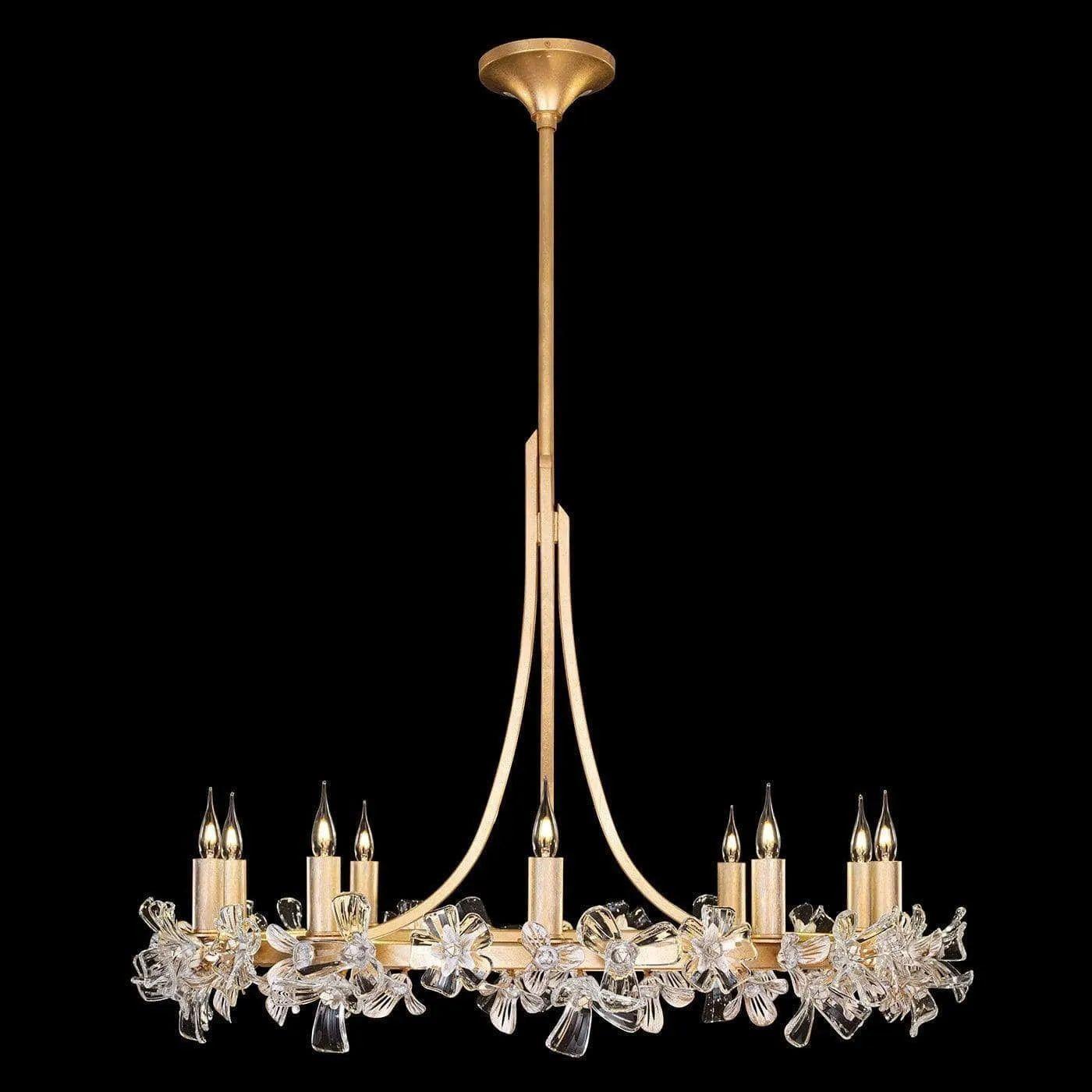 Fine Art Handcrafted Lighting - Azu 34-Inch Ten Light Chandelier - 915240-2ST - Canada Light Shop