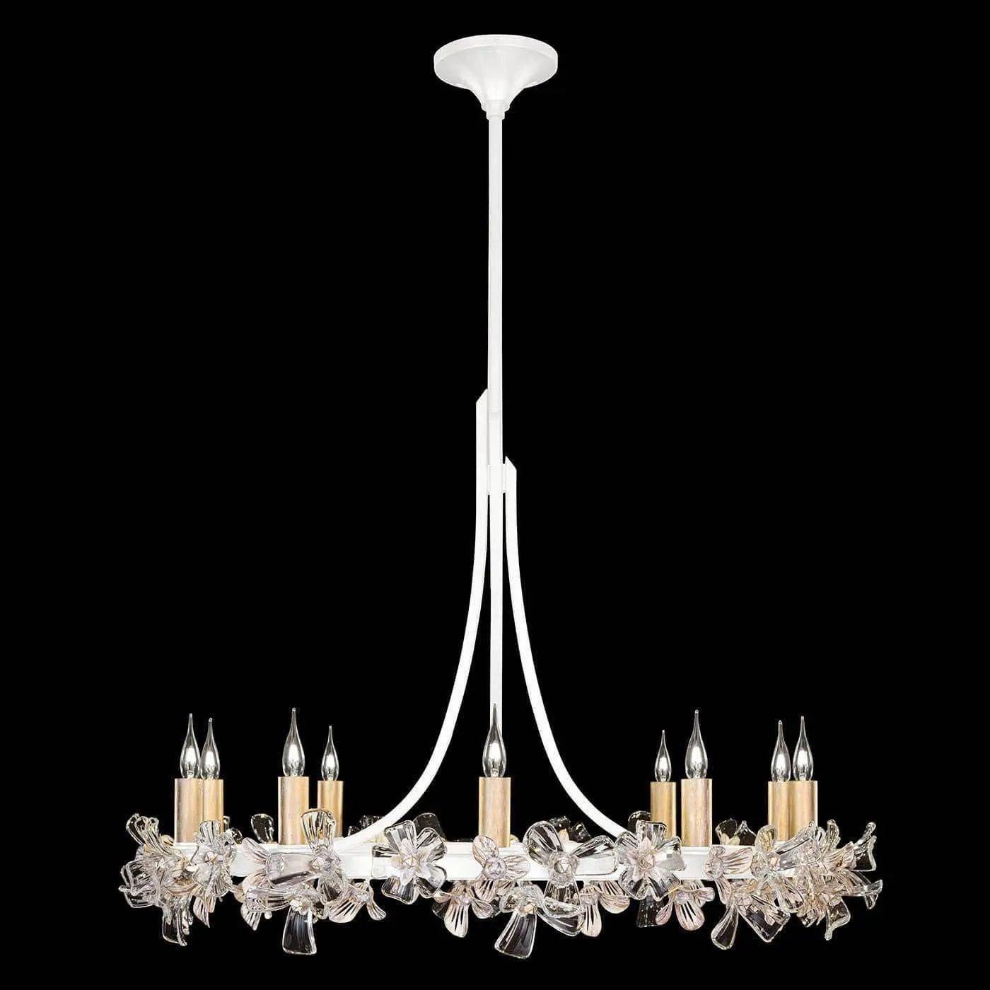 Fine Art Handcrafted Lighting - Azu 34-Inch Ten Light Chandelier - 915240-3ST - Canada Light Shop