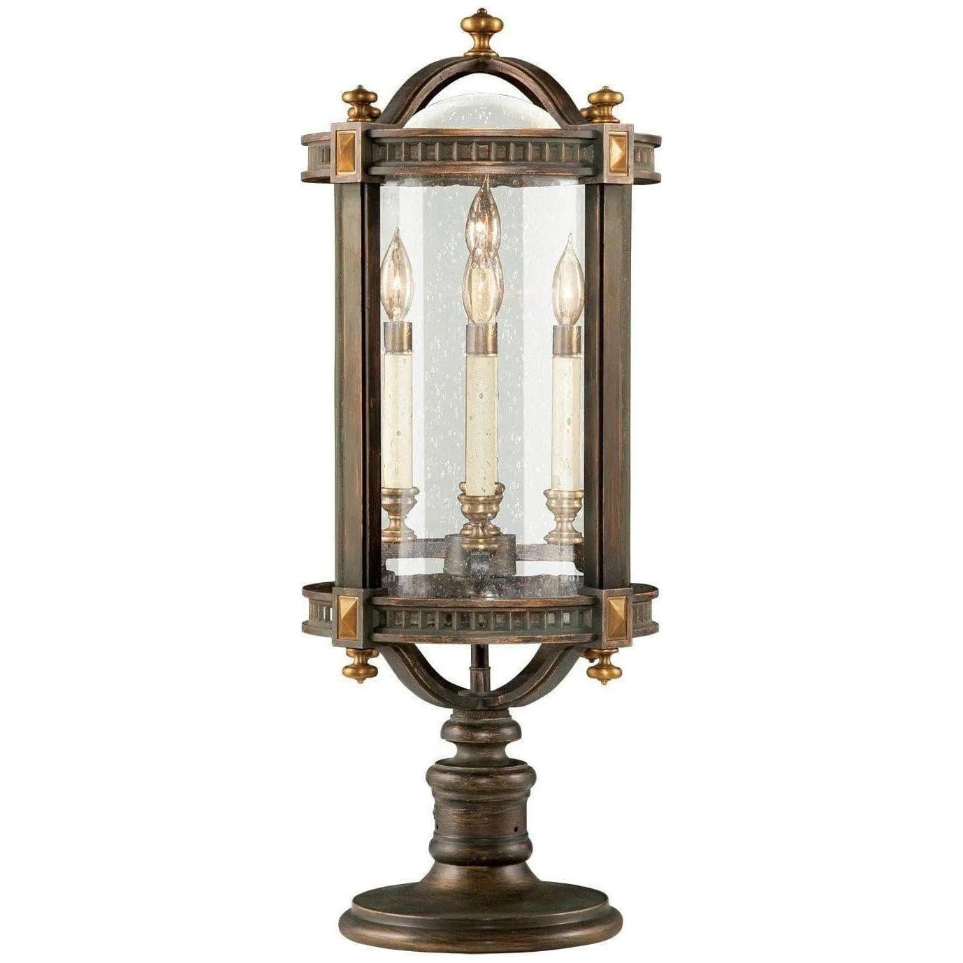 Fine Art Handcrafted Lighting - Beekman Place 30-Inch Five Light Outdoor Pier/Post Mount - 564283ST - Canada Light Shop