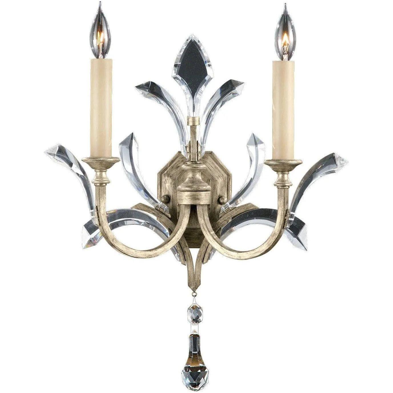 Fine Art Handcrafted Lighting - Beveled Arcs 22-Inch Two Light Wall Sconce - 701850ST - Canada Light Shop