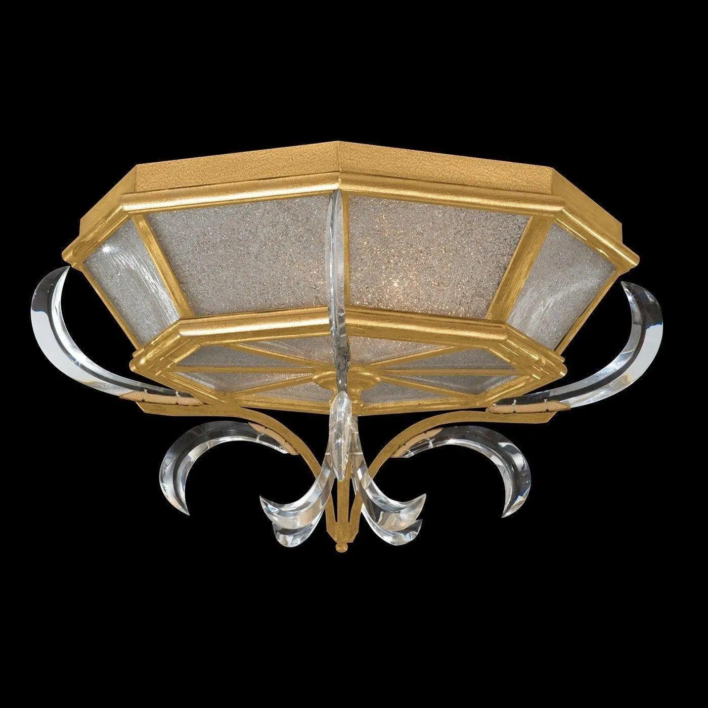 Fine Art Handcrafted Lighting - Beveled Arcs 26-Inch Two Light Flush Mount - 704240-SF3 - Canada Light Shop