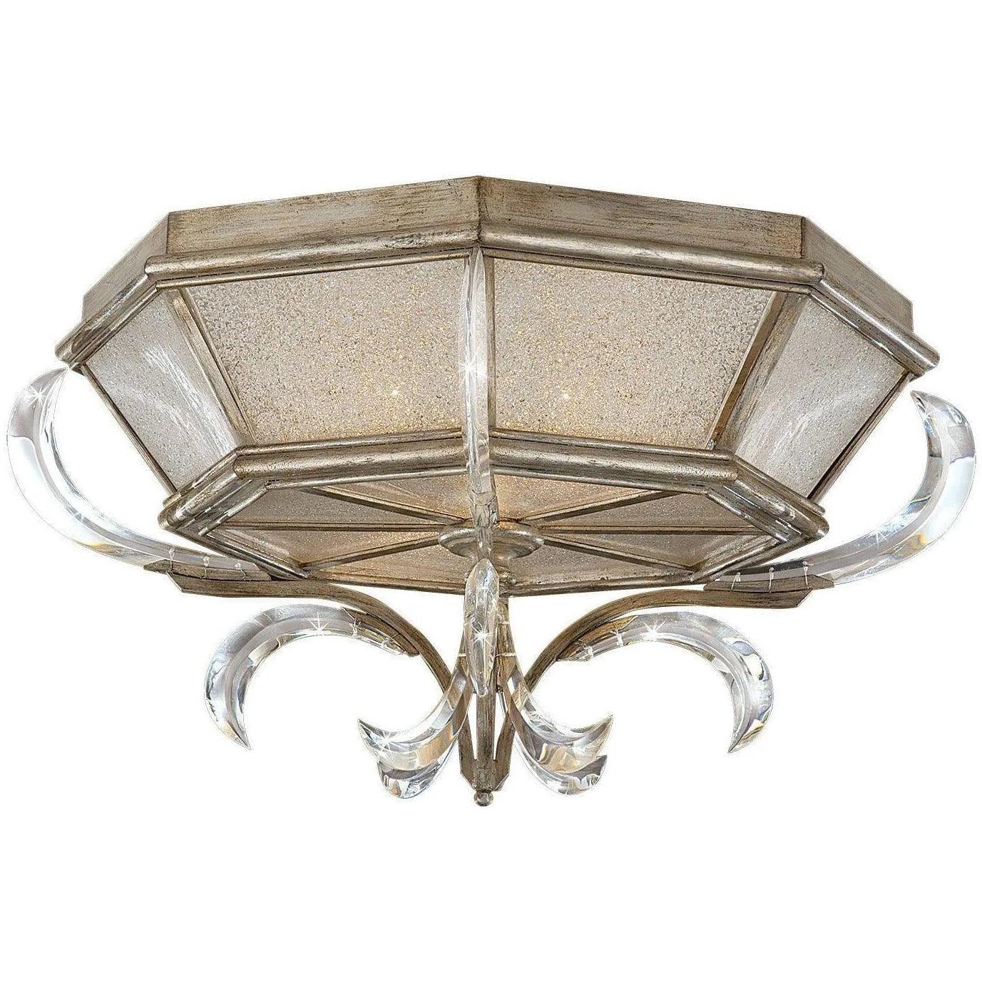 Fine Art Handcrafted Lighting - Beveled Arcs 26-Inch Two Light Flush Mount - 704240ST - Canada Light Shop