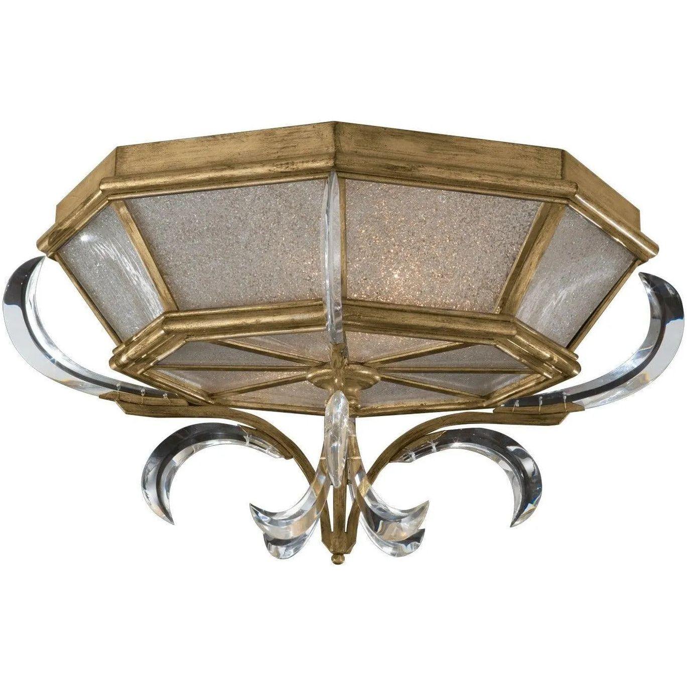 Fine Art Handcrafted Lighting - Beveled Arcs 26-Inch Two Light Flush Mount - 767640ST - Canada Light Shop