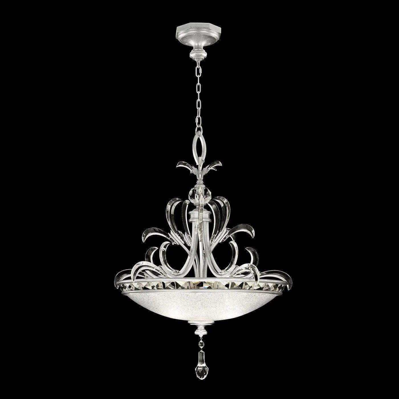 Fine Art Handcrafted Lighting - Beveled Arcs 32-Inch Three Light Pendant - 704540-SF4 - Canada Light Shop