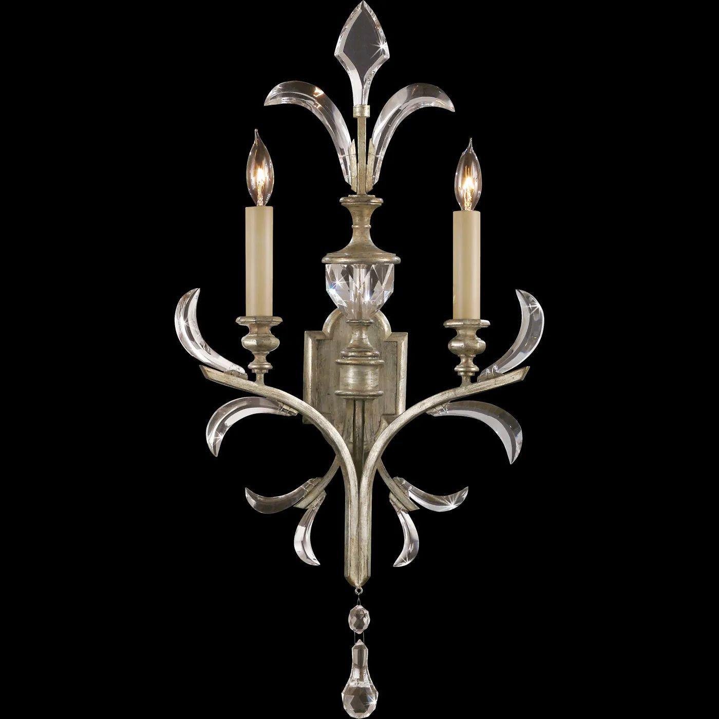 Fine Art Handcrafted Lighting - Beveled Arcs 32-Inch Two Light Wall Sconce - 704850-SF3 - Canada Light Shop