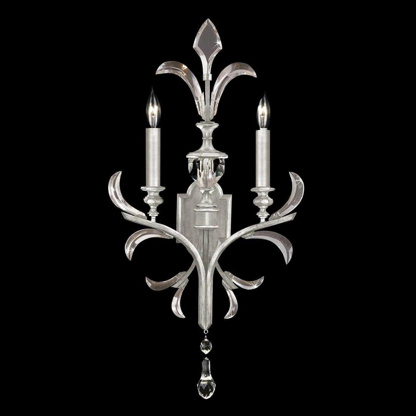 Fine Art Handcrafted Lighting - Beveled Arcs 32-Inch Two Light Wall Sconce - 704850-SF4 - Canada Light Shop