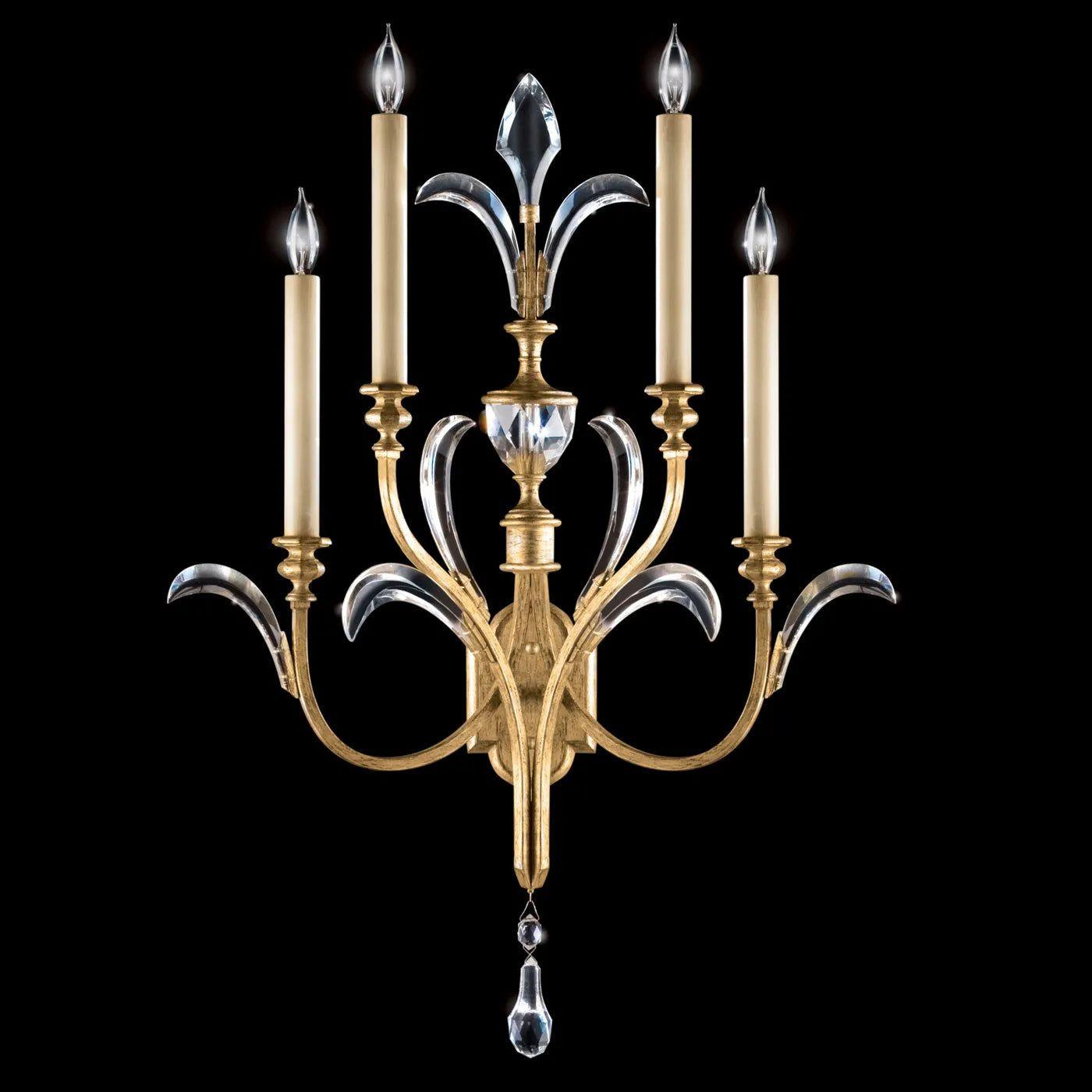 Fine Art Handcrafted Lighting - Beveled Arcs 36-Inch Four Light Wall Sconce - 738650-SF3 - Canada Light Shop