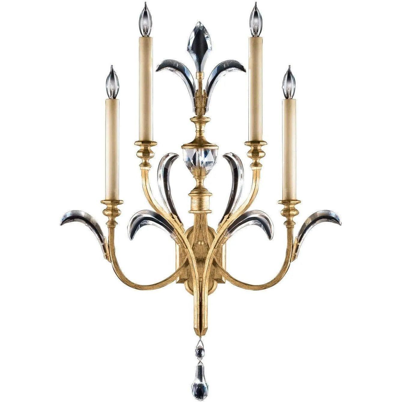Fine Art Handcrafted Lighting - Beveled Arcs 36-Inch Four Light Wall Sconce - 762550ST - Canada Light Shop