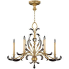 Fine Art Handcrafted Lighting - Beveled Arcs 44-Inch Six Light Chandelier - 760540ST - Canada Light Shop