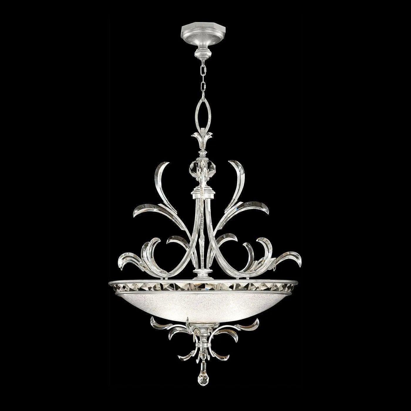 Fine Art Handcrafted Lighting - Beveled Arcs 44-Inch Three Light Pendant - 704440-SF4 - Canada Light Shop
