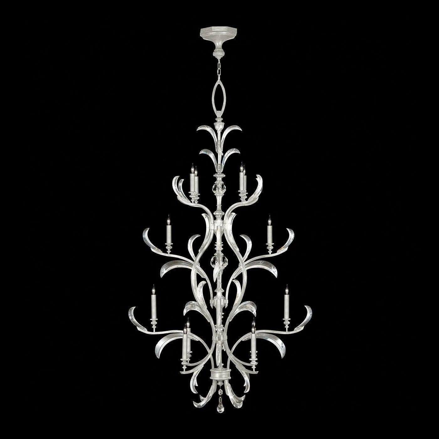 Fine Art Handcrafted Lighting - Beveled Arcs 48-Inch 16 Light Chandelier - 704040-SF4 - Canada Light Shop