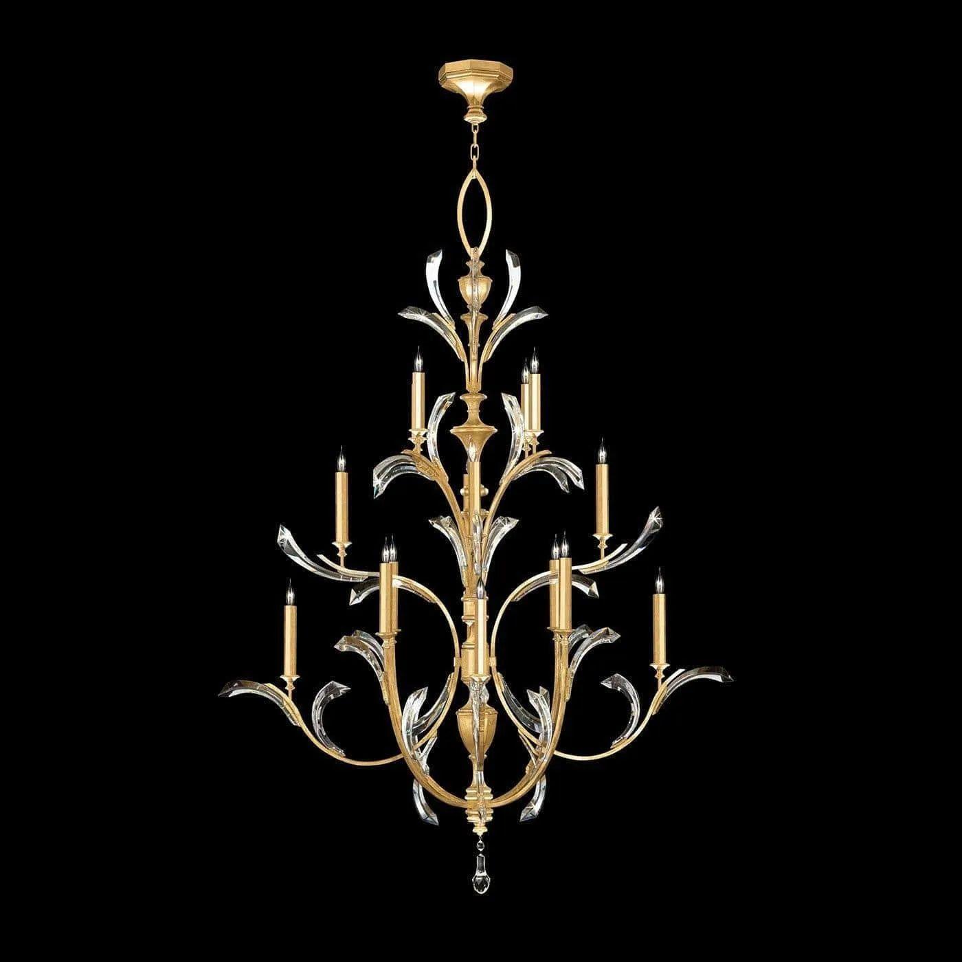 Fine Art Handcrafted Lighting - Beveled Arcs 56-Inch 16 Light Chandelier - 702040-SF3 - Canada Light Shop