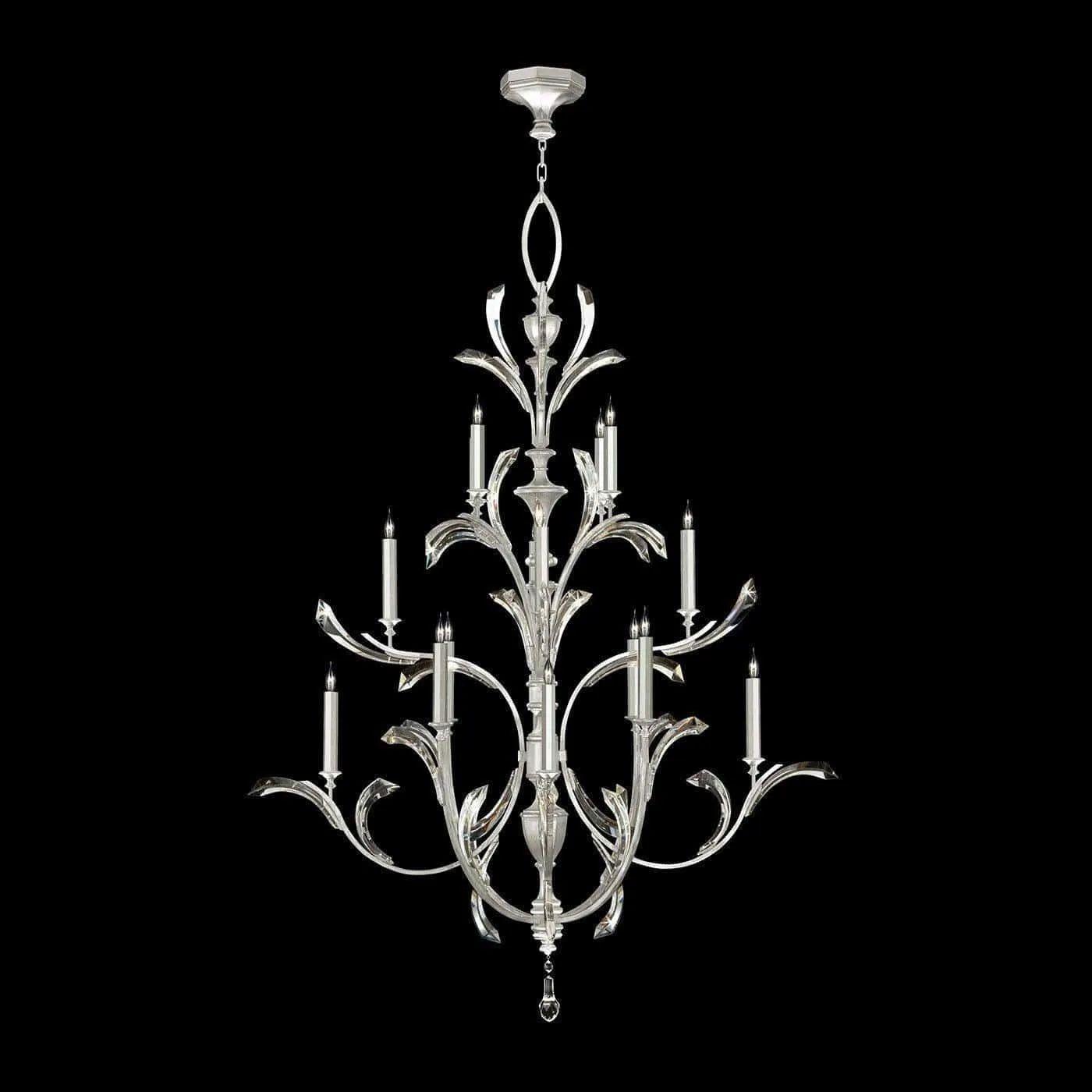 Fine Art Handcrafted Lighting - Beveled Arcs 56-Inch 16 Light Chandelier - 702040-SF4 - Canada Light Shop