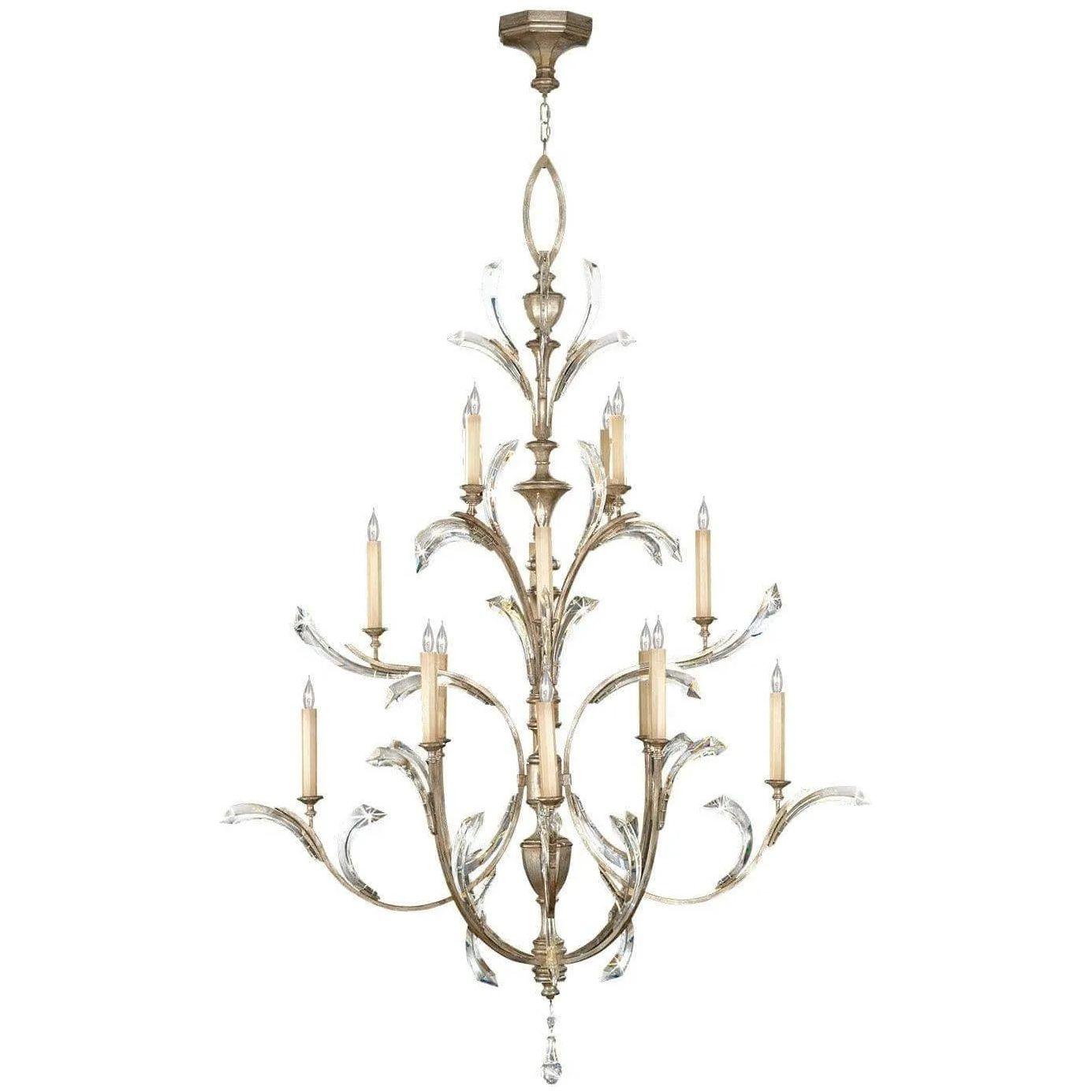 Fine Art Handcrafted Lighting - Beveled Arcs 56-Inch 16 Light Chandelier - 702040ST - Canada Light Shop