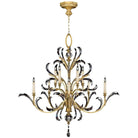 Fine Art Handcrafted Lighting - Beveled Arcs 56-Inch Ten Light Chandelier - 760640ST - Canada Light Shop