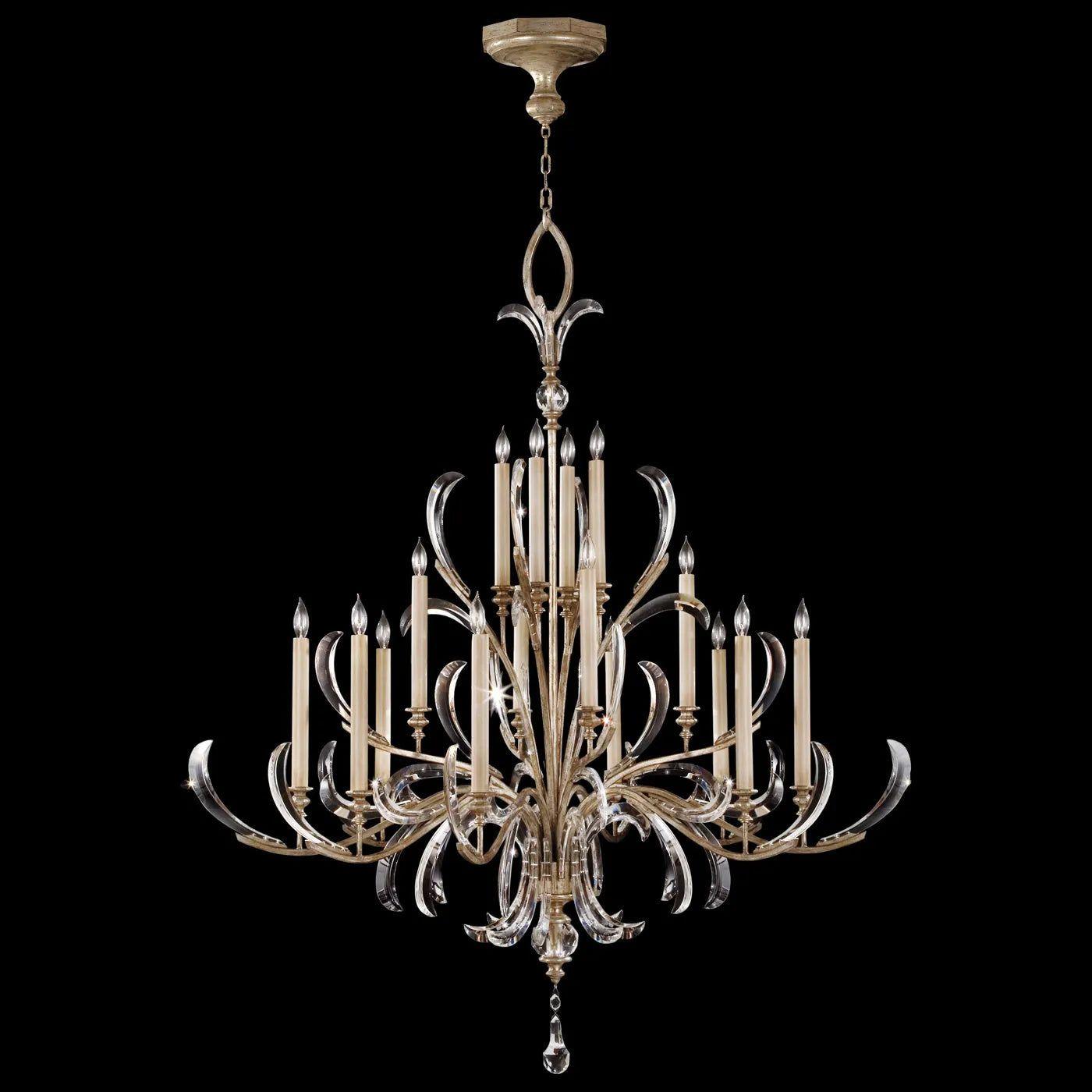 Fine Art Handcrafted Lighting - Beveled Arcs 58-Inch 16 Light Chandelier - 739640-SF3 - Canada Light Shop
