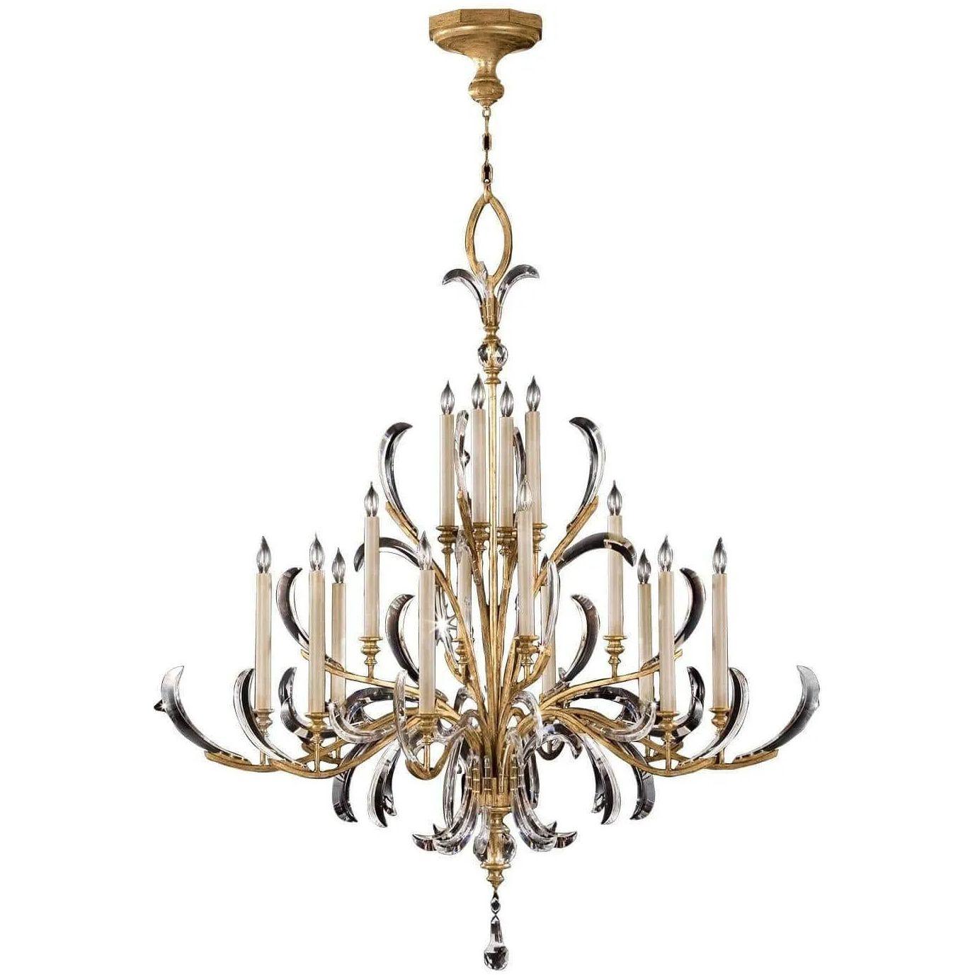 Fine Art Handcrafted Lighting - Beveled Arcs 58-Inch 16 Light Chandelier - 770040ST - Canada Light Shop
