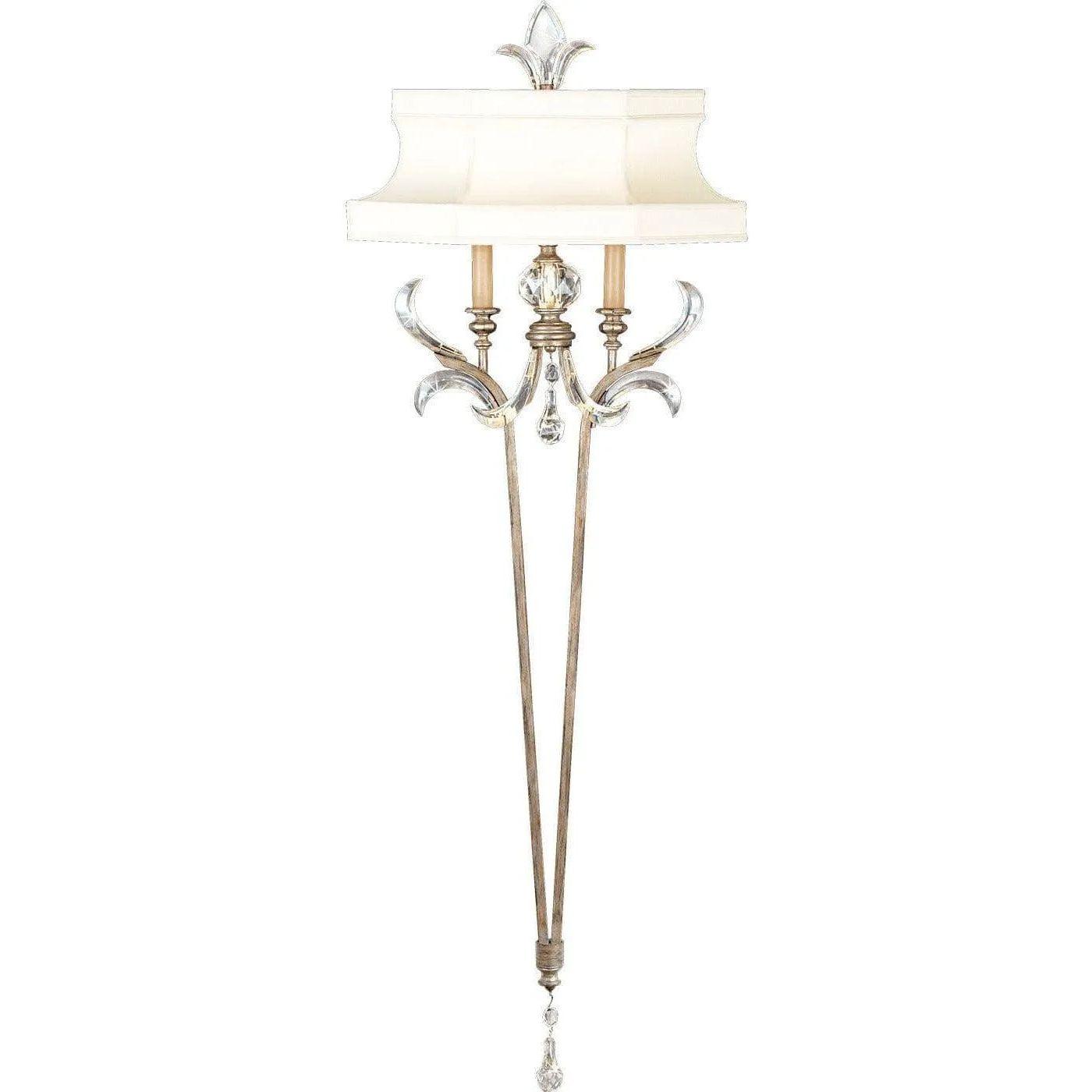 Fine Art Handcrafted Lighting - Beveled Arcs 66-Inch Two Light Wall Sconce - 706950ST - Canada Light Shop