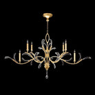 Fine Art Handcrafted Lighting - Beveled Arcs 74-Inch Six Light Chandelier - 700840-SF3 - Canada Light Shop