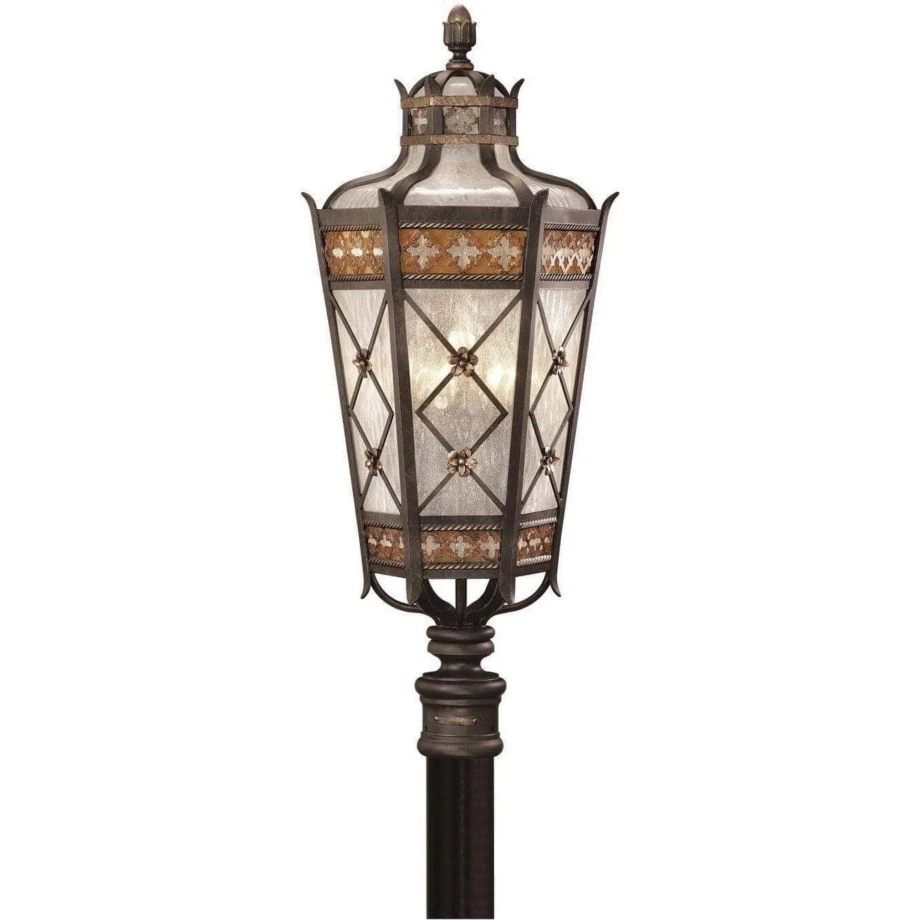 Fine Art Handcrafted Lighting - Chateau Outdoor 32-Inch Five Light Outdoor Post Mount - 541680ST - Canada Light Shop