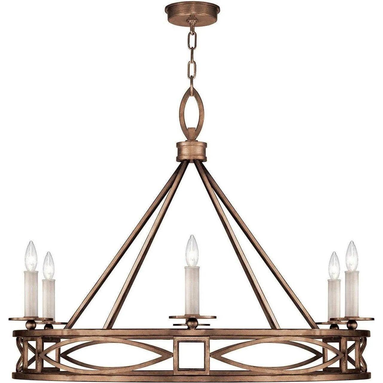 Fine Art Handcrafted Lighting - Cienfuegos 37-Inch Six Light Chandelier - 887640-1ST - Canada Light Shop