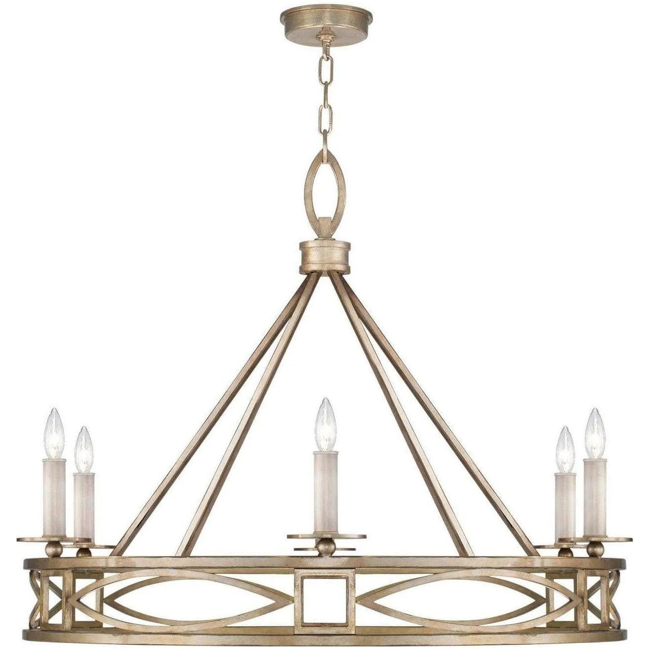 Fine Art Handcrafted Lighting - Cienfuegos 37-Inch Six Light Chandelier - 887640-3ST - Canada Light Shop
