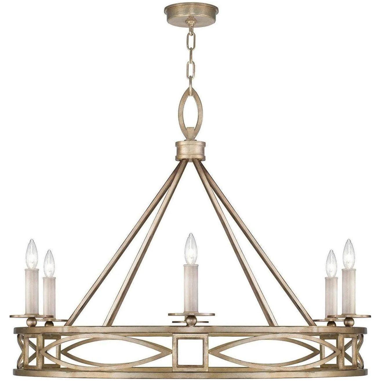Fine Art Handcrafted Lighting - Cienfuegos 37-Inch Six Light Chandelier - 887640-SF3 - Canada Light Shop