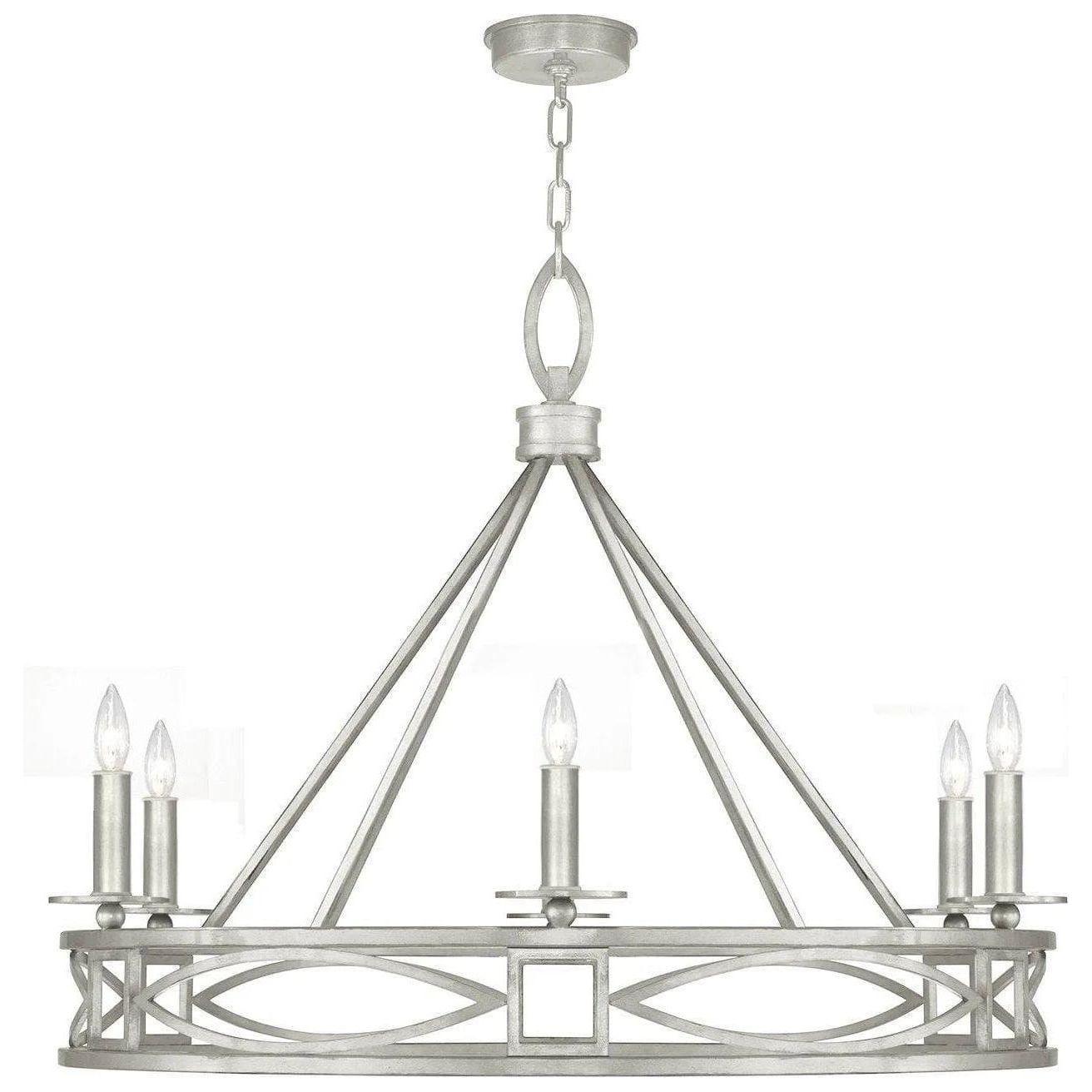 Fine Art Handcrafted Lighting - Cienfuegos 37-Inch Six Light Chandelier - 887640-SF4 - Canada Light Shop