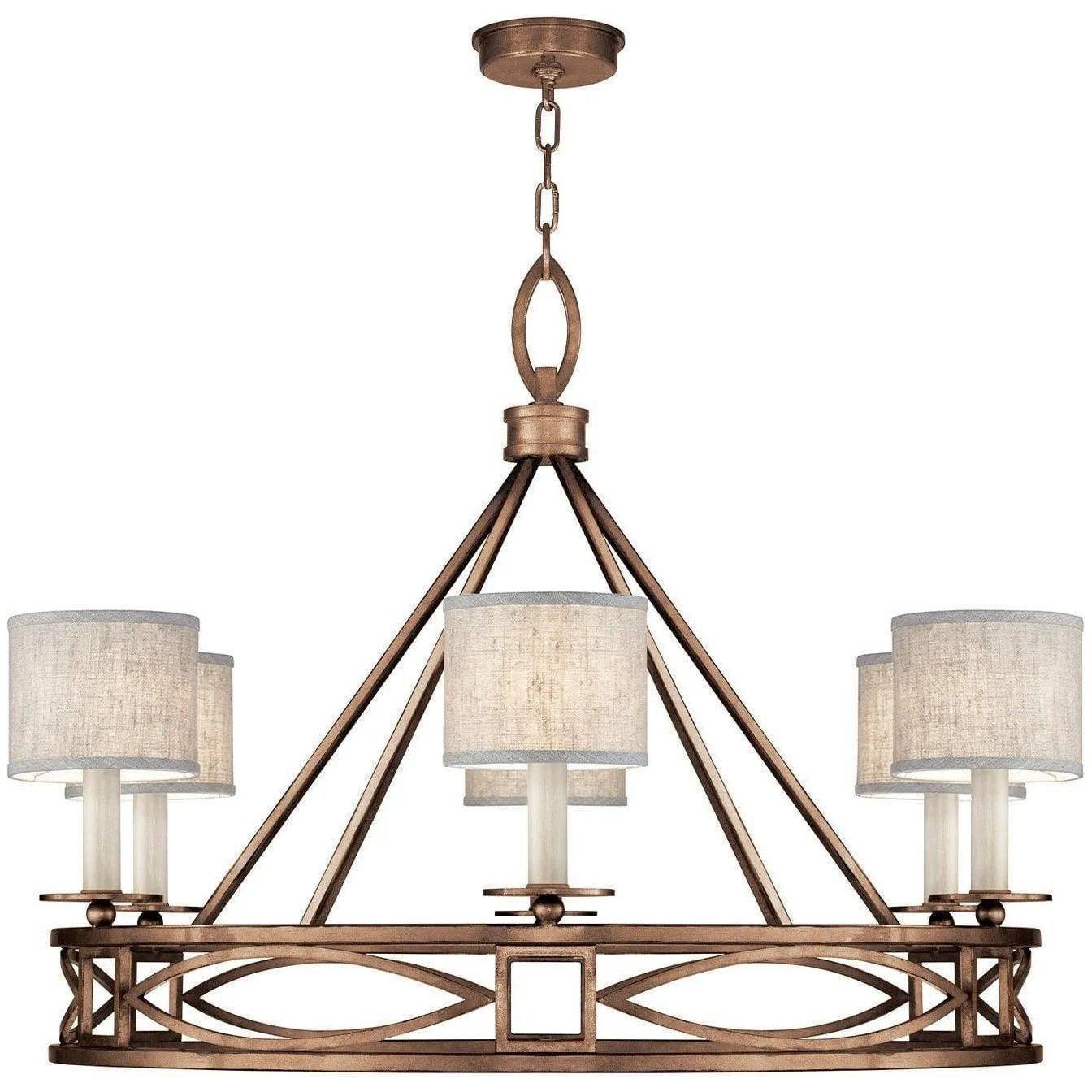 Fine Art Handcrafted Lighting - Cienfuegos 39-Inch Six Light Chandelier - 887640-11ST - Canada Light Shop