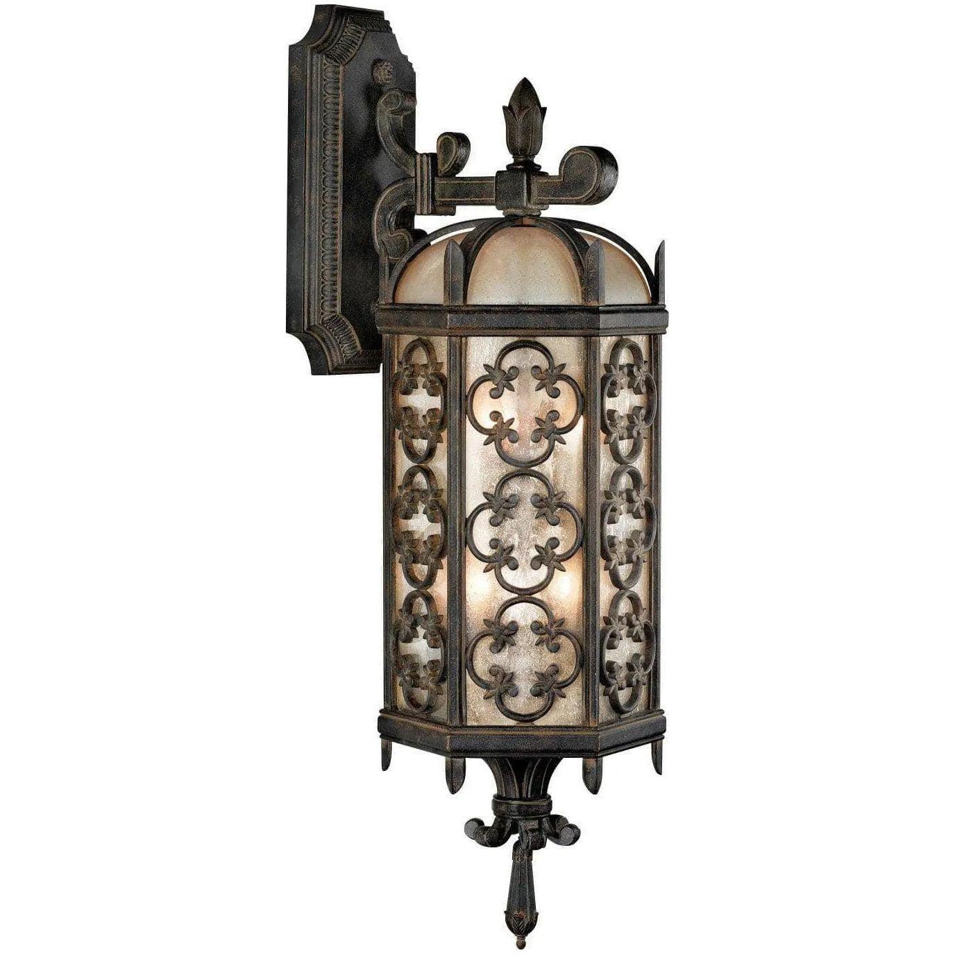 Fine Art Handcrafted Lighting - Costa del Sol 33-Inch Three Light Outdoor Wall Mount - 338381ST - Canada Light Shop
