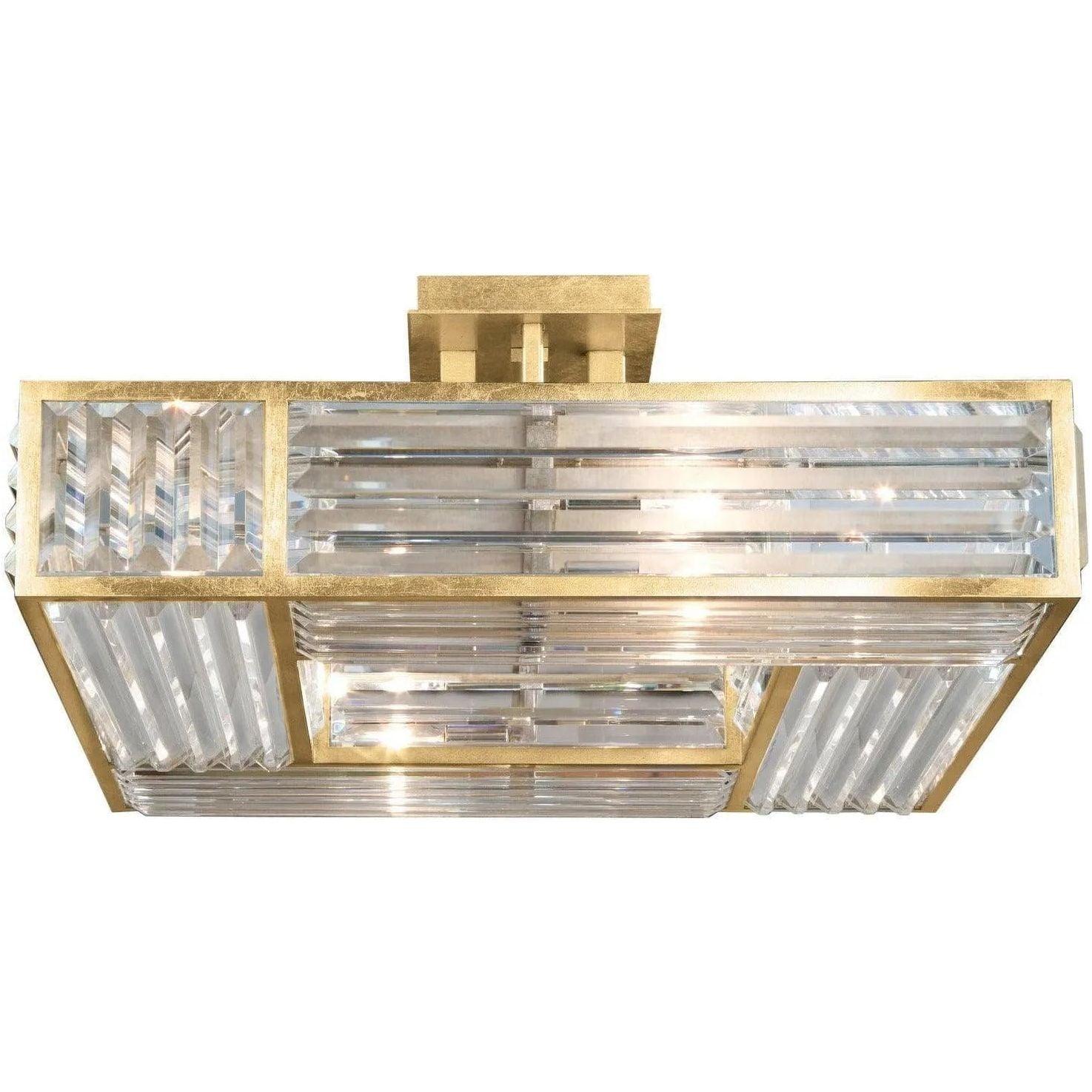 Fine Art Handcrafted Lighting - Crystal Enchantment 25-Inch Four Light Semi-Flush Mount - 811640-2ST - Canada Light Shop