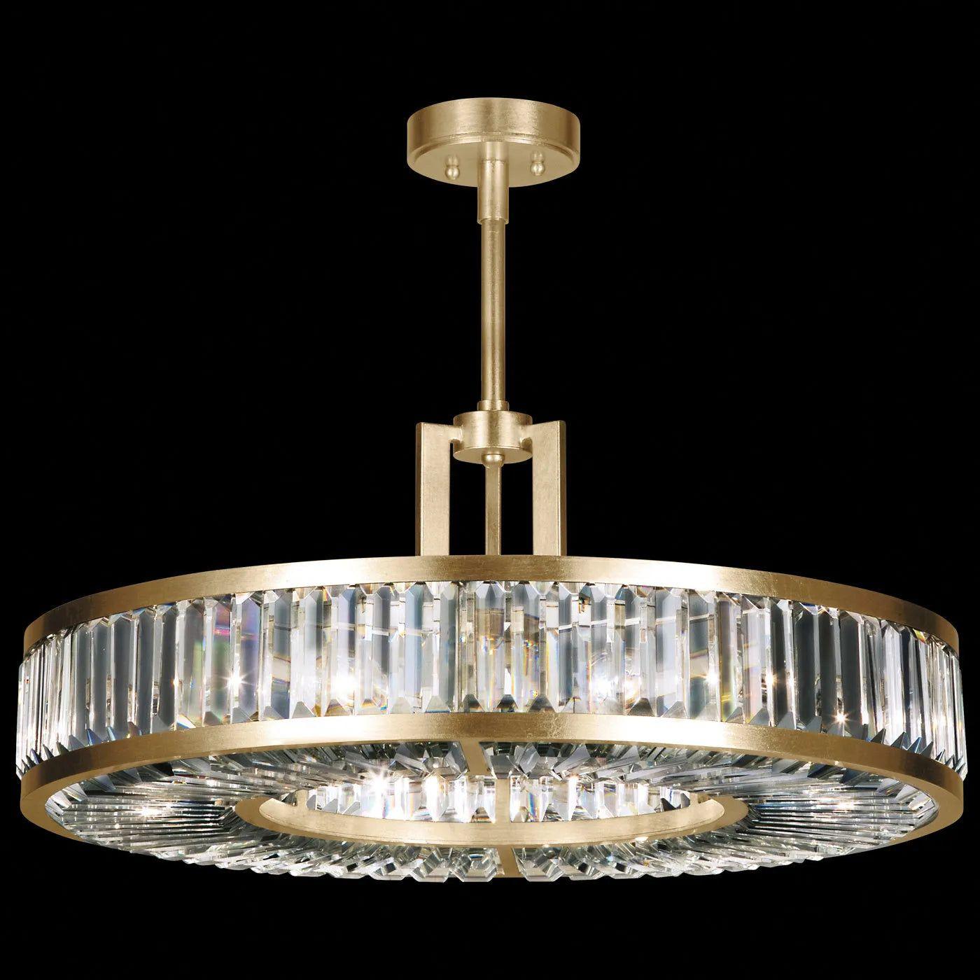 Fine Art Handcrafted Lighting - Crystal Enchantment 29-Inch Six Light Pendant - 815840-2ST - Canada Light Shop