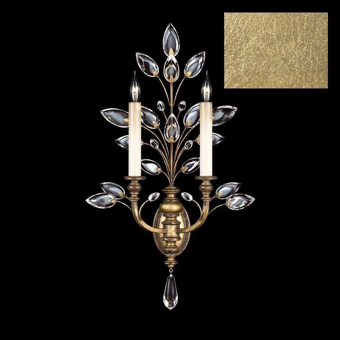 Fine Art Handcrafted Lighting - Crystal Laurel 28-Inch Two Light Wall Sconce - 759750-SF3 - Canada Light Shop