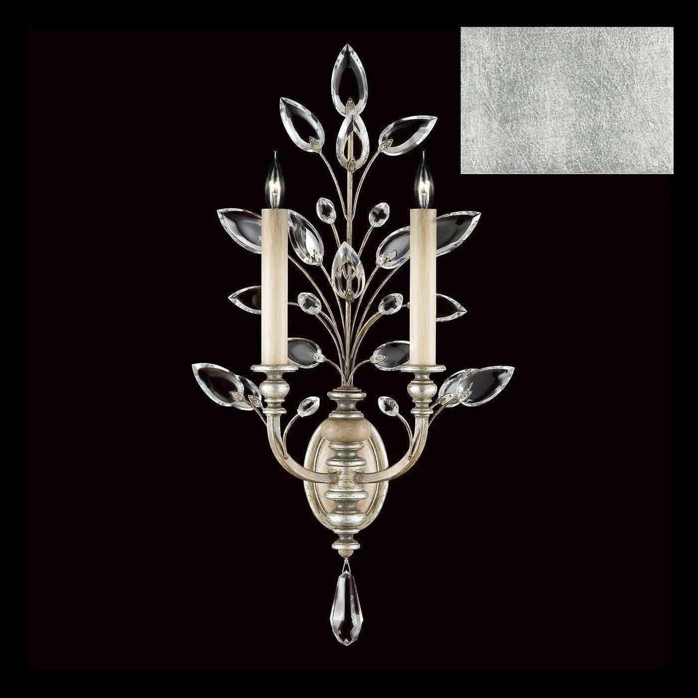 Fine Art Handcrafted Lighting - Crystal Laurel 28-Inch Two Light Wall Sconce - 759750-SF4 - Canada Light Shop