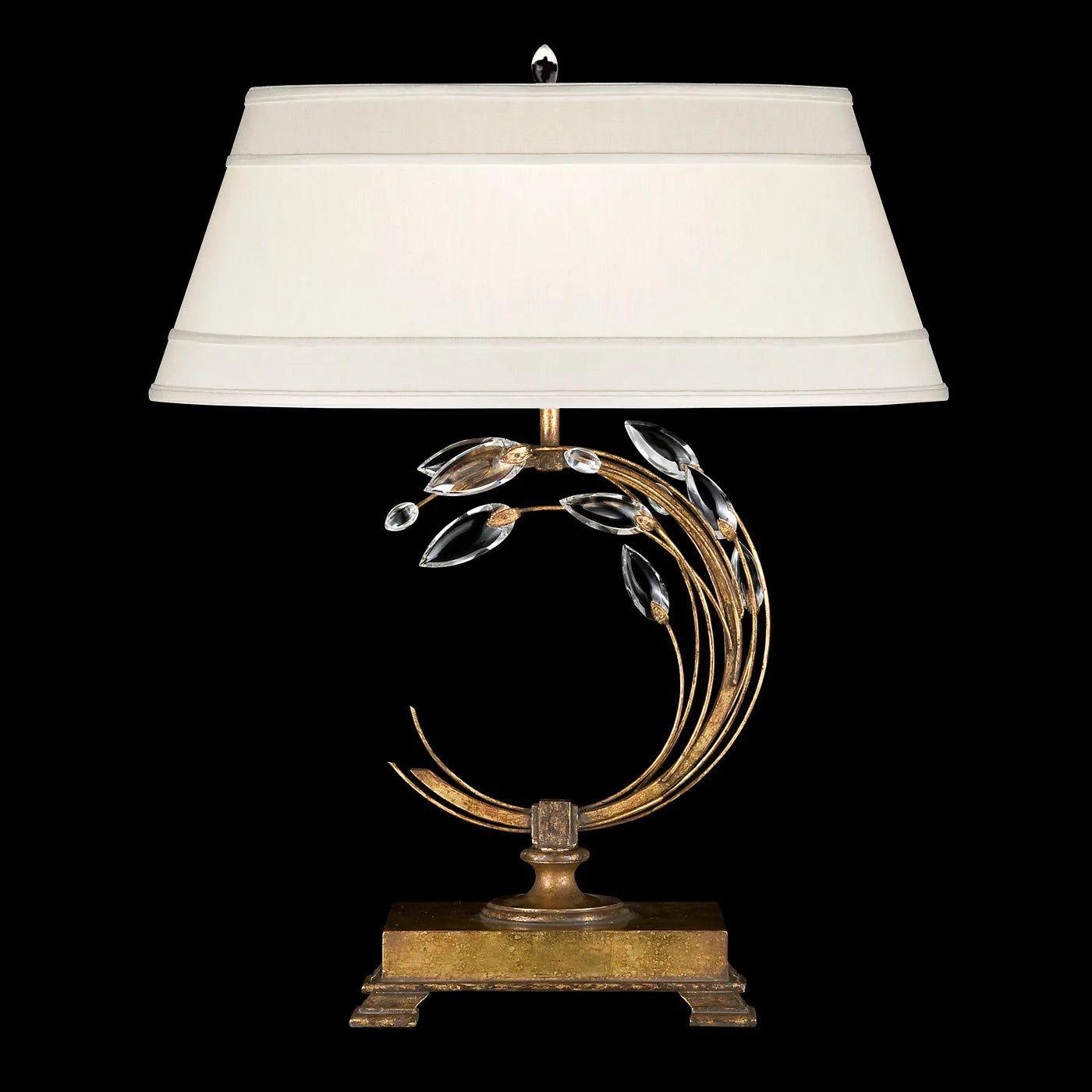 Fine Art Handcrafted Lighting - Crystal Laurel 31-Inch One Light Table Lamp - 771510-SF33 - Canada Light Shop