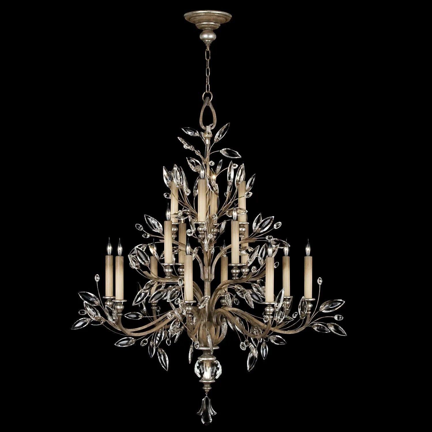 Fine Art Handcrafted Lighting - Crystal Laurel 45-Inch 16 Light Chandelier - 759440-SF3 - Canada Light Shop