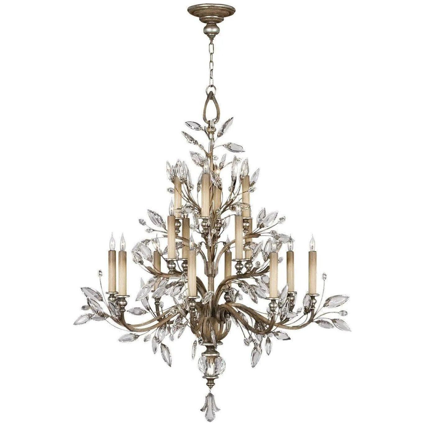 Fine Art Handcrafted Lighting - Crystal Laurel 45-Inch 16 Light Chandelier - 759440ST - Canada Light Shop