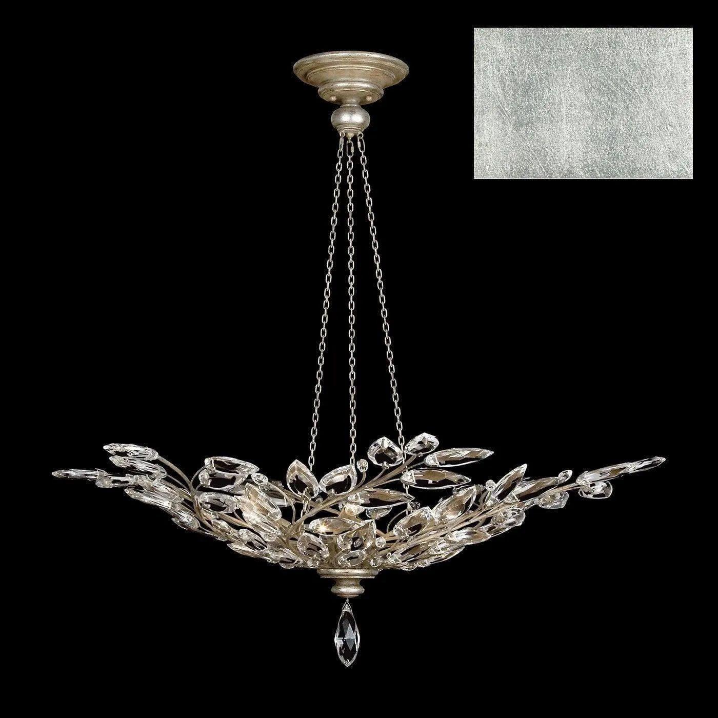 Fine Art Handcrafted Lighting - Crystal Laurel 47-Inch Six Light Pendant - 753740-SF4 - Canada Light Shop