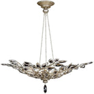 Fine Art Handcrafted Lighting - Crystal Laurel 47-Inch Six Light Pendant - 753740ST - Canada Light Shop