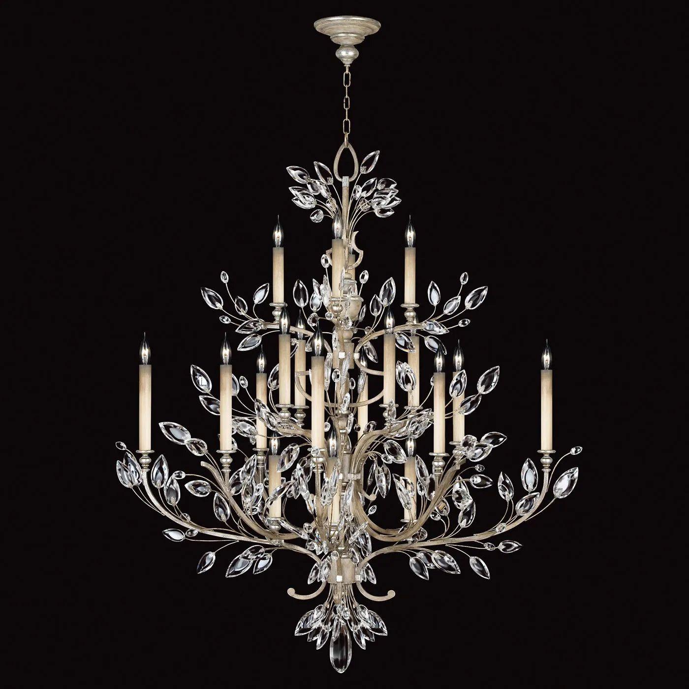 Fine Art Handcrafted Lighting - Crystal Laurel 57-Inch 20 Light Chandelier - 771140-SF3 - Canada Light Shop