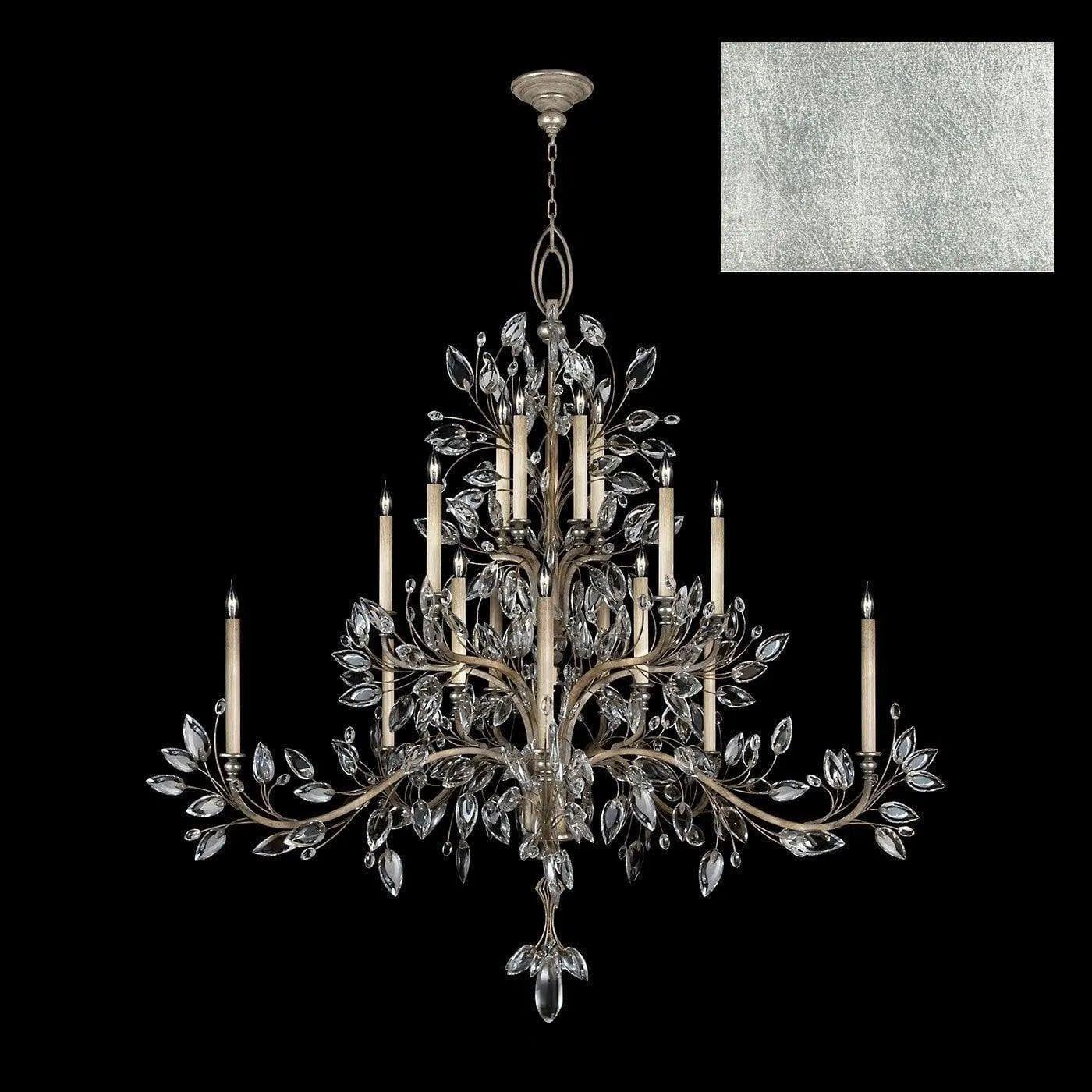 Fine Art Handcrafted Lighting - Crystal Laurel 75-Inch 20 Light Chandelier - 771240-SF4 - Canada Light Shop