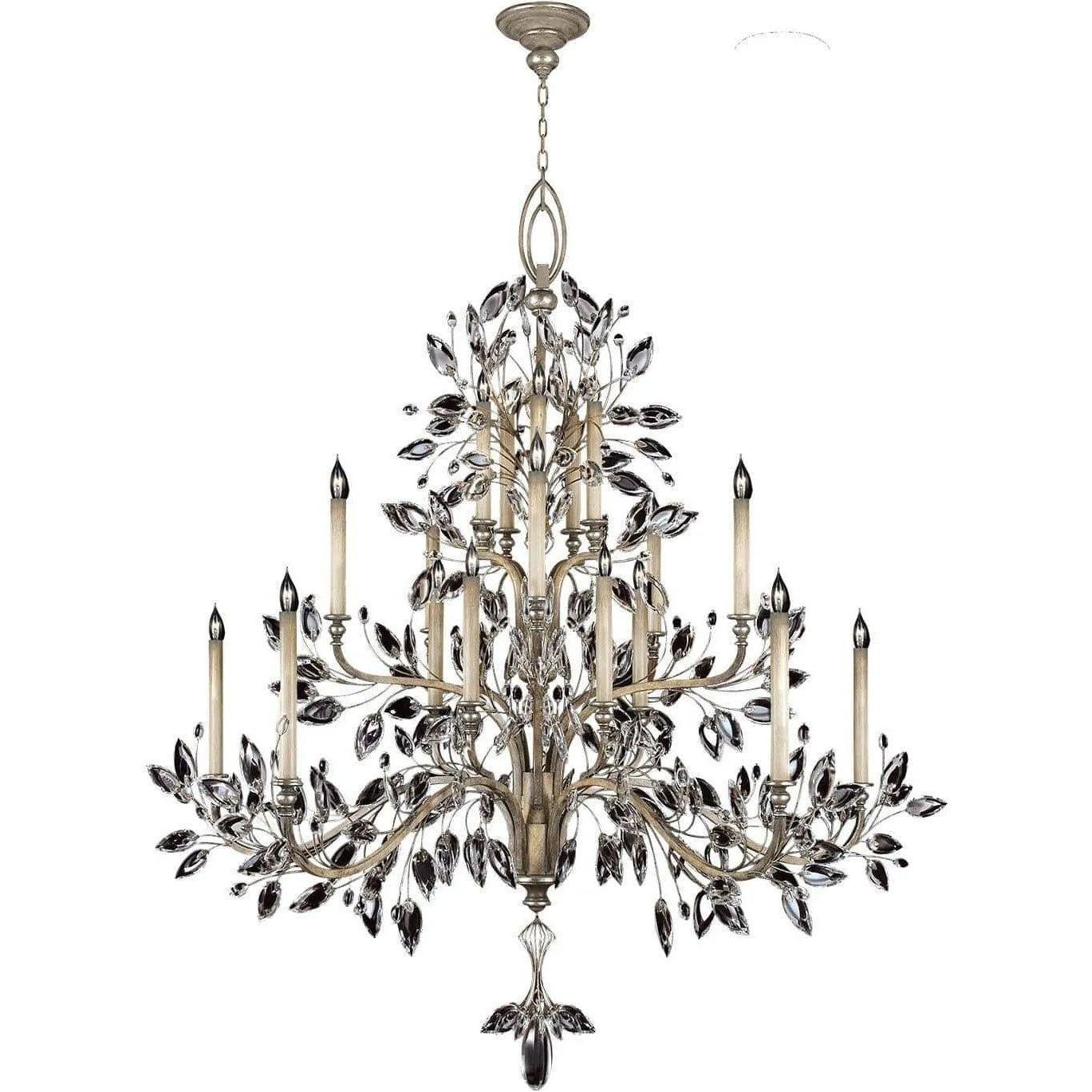 Fine Art Handcrafted Lighting - Crystal Laurel 75-Inch 20 Light Chandelier - 771240ST - Canada Light Shop