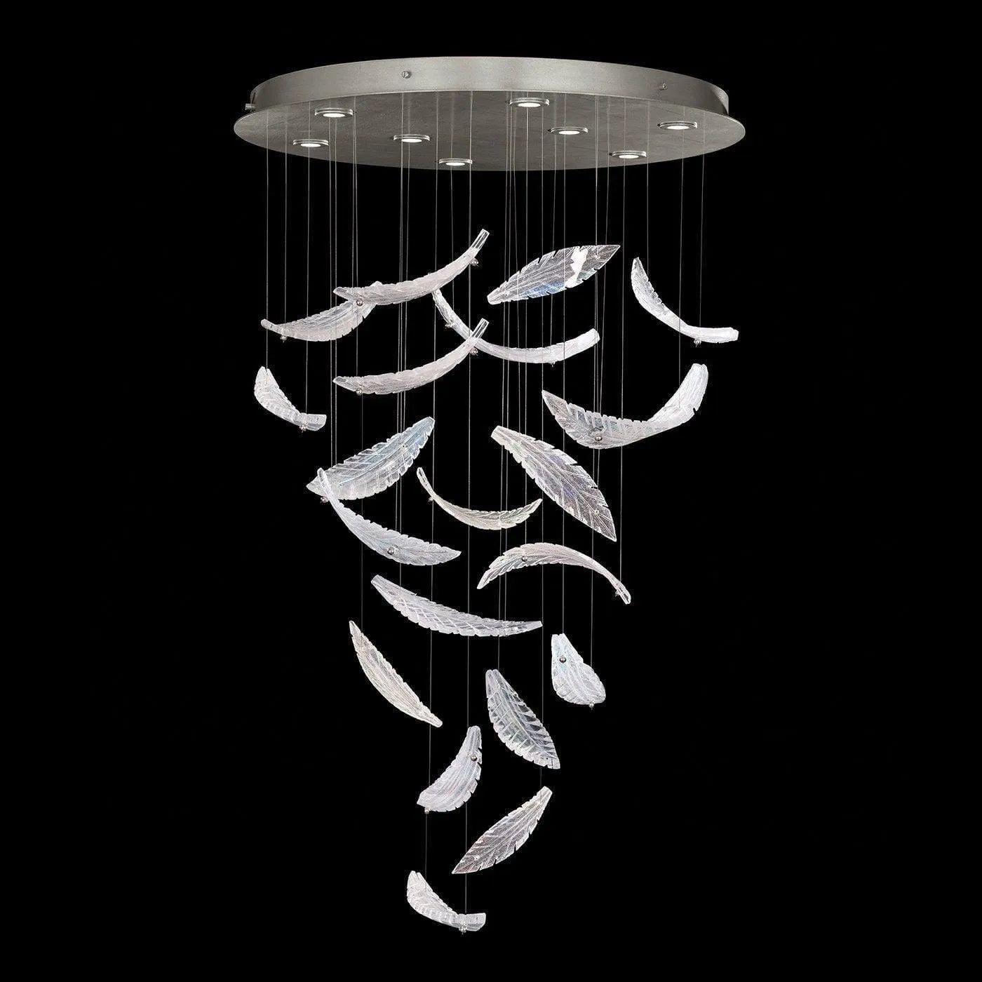 Fine Art Handcrafted Lighting - Elevate 32-Inch Eight Light Pendant - 895840-111ST - Canada Light Shop