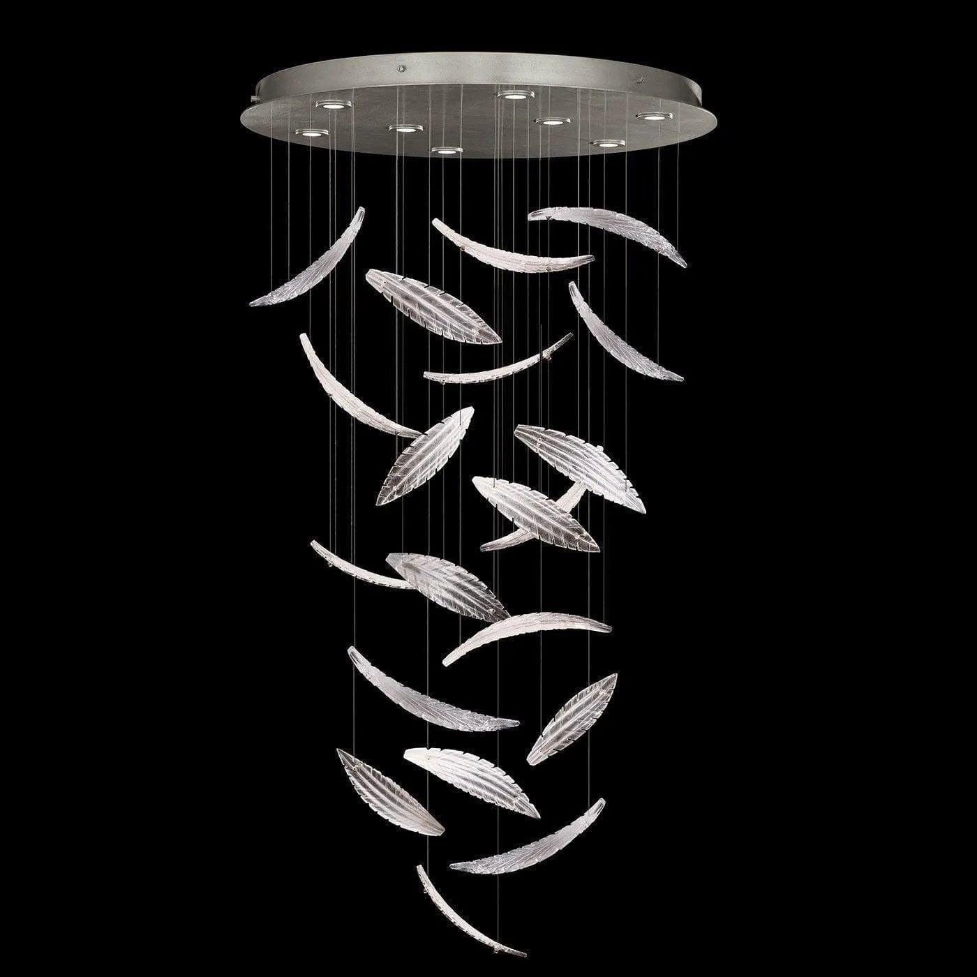 Fine Art Handcrafted Lighting - Elevate 32-Inch Eight Light Pendant - 895840-121ST - Canada Light Shop