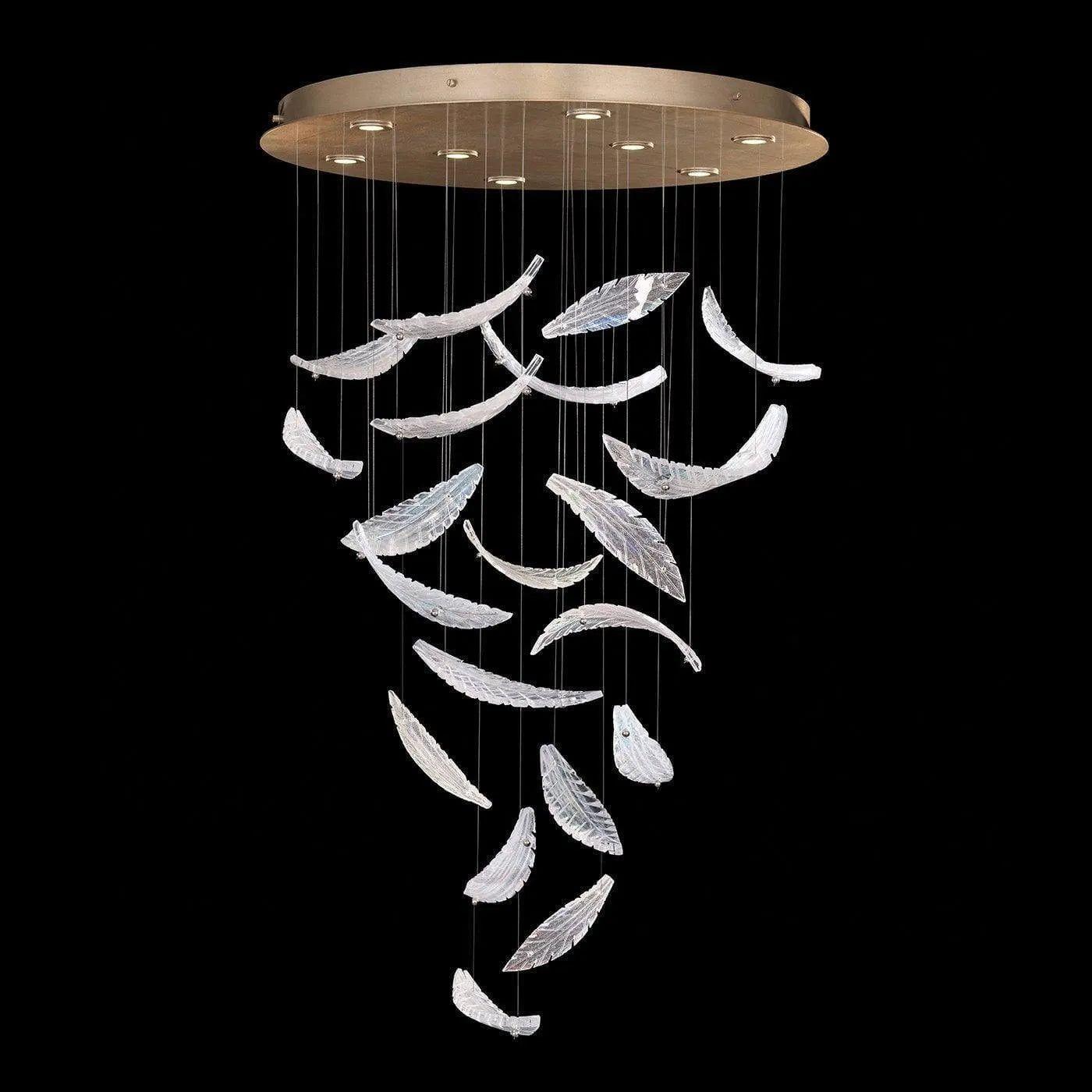 Fine Art Handcrafted Lighting - Elevate 32-Inch Eight Light Pendant - 895840-211ST - Canada Light Shop