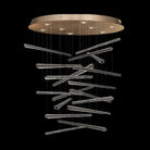 Fine Art Handcrafted Lighting - Elevate 34-Inch Eight Light Pendant - 895840-132ST - Canada Light Shop