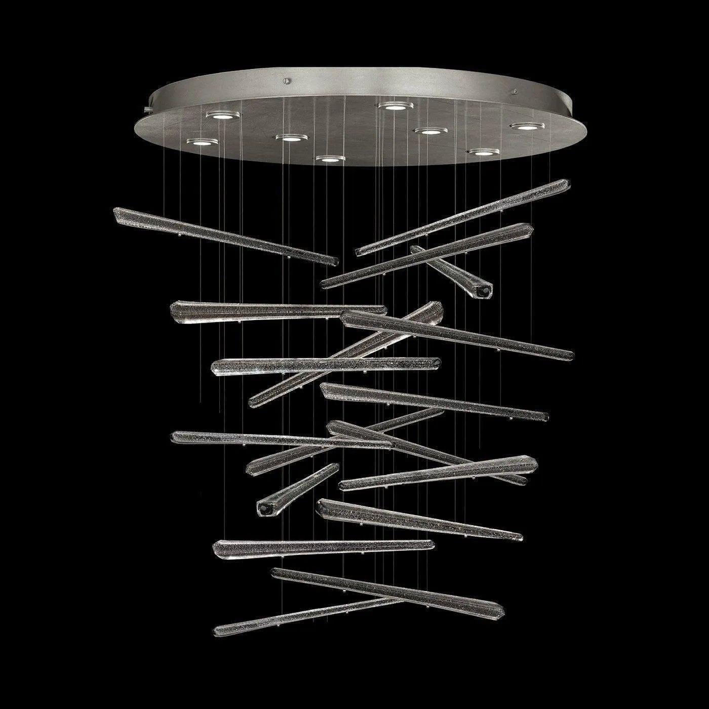 Fine Art Handcrafted Lighting - Elevate 34-Inch Eight Light Pendant - 895840-132ST - Canada Light Shop