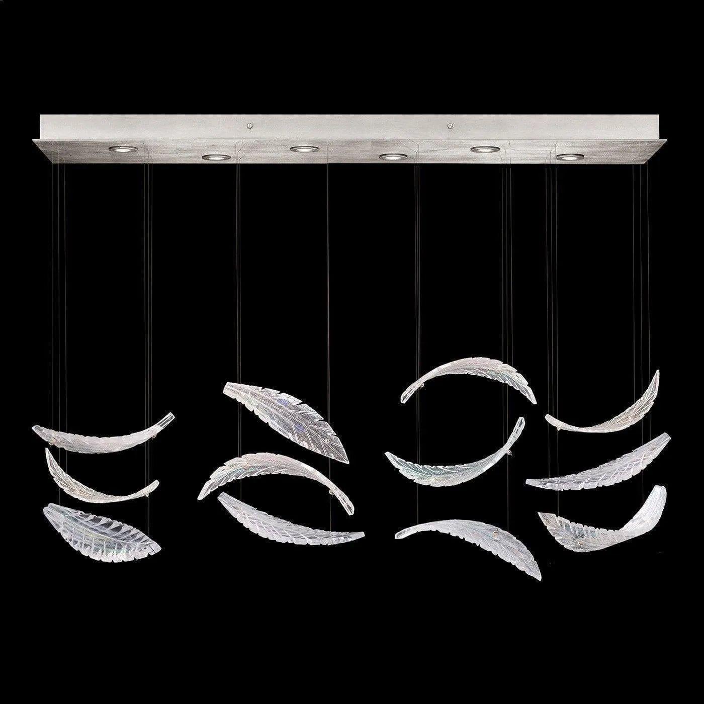 Fine Art Handcrafted Lighting - Elevate 51-Inch Six Light Pendant - 895140-111ST - Canada Light Shop