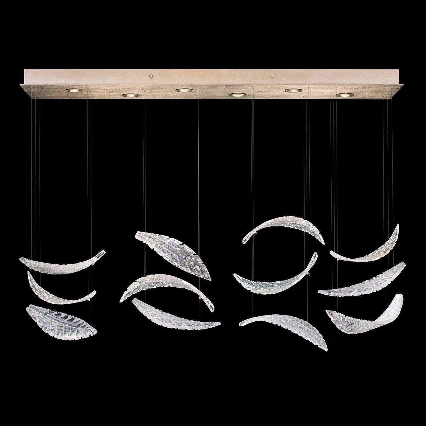 Fine Art Handcrafted Lighting - Elevate 51-Inch Six Light Pendant - 895140-211ST - Canada Light Shop