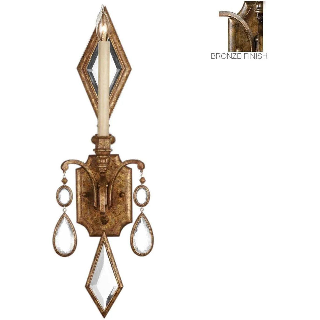 Fine Art Handcrafted Lighting - Encased Gems 29-Inch One Light Wall Sconce - 717850-3ST - Canada Light Shop